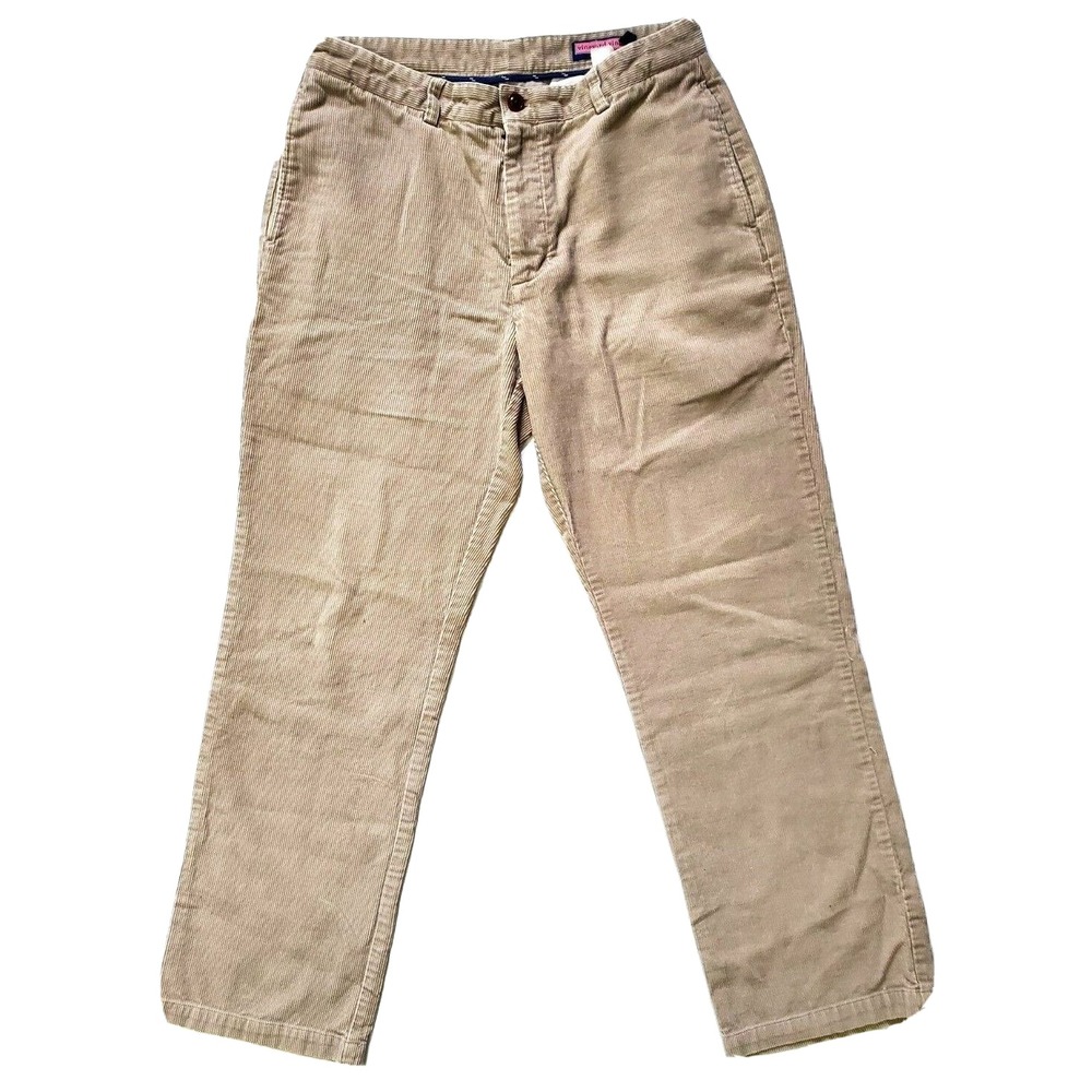 Vineyard Vines Corduroy Pants Men's 34x32 Beige Cotton Straight Leg Chino